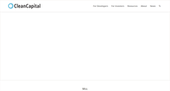 Desktop Screenshot of cleancapital.com