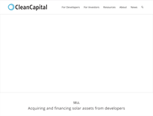 Tablet Screenshot of cleancapital.com